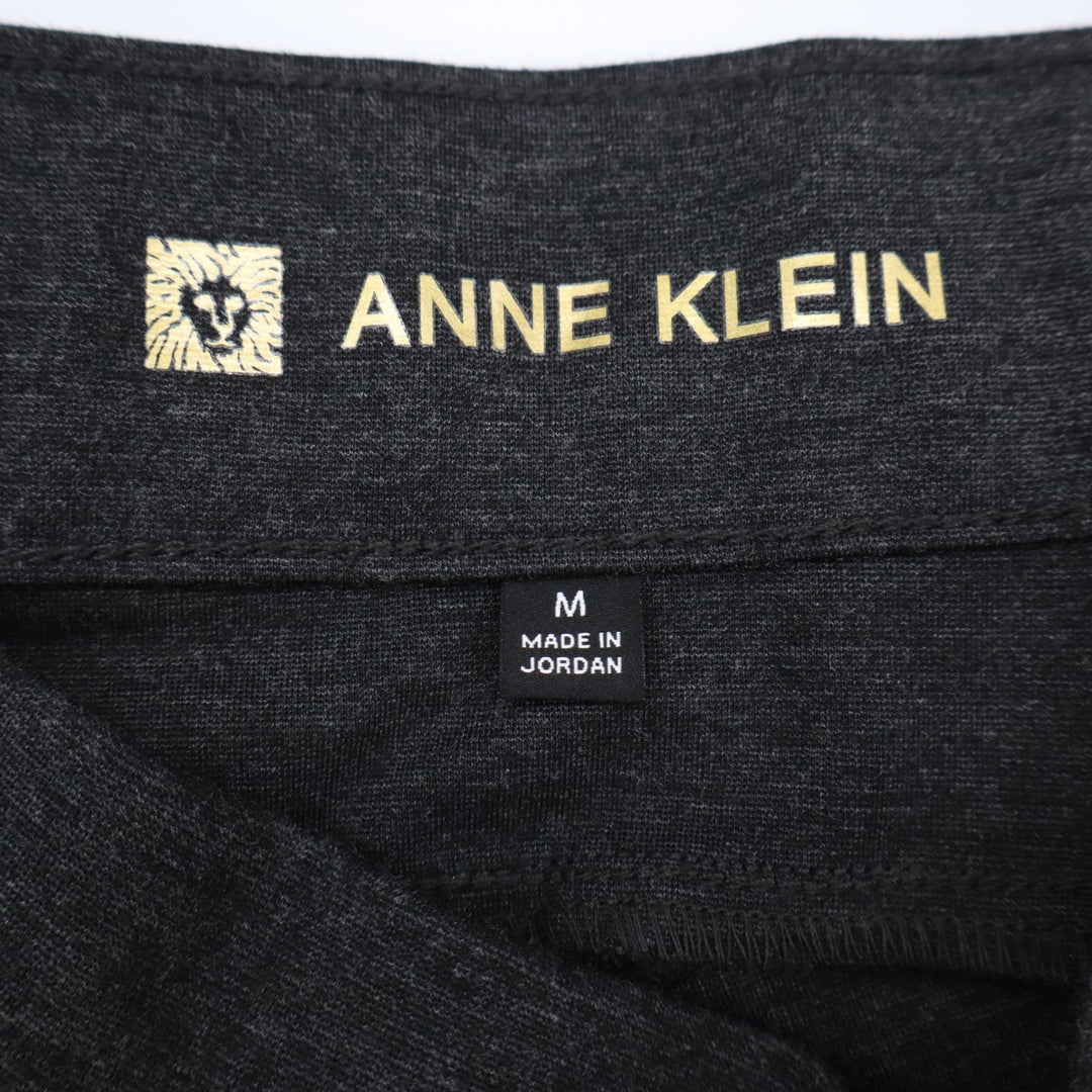 Anne Klein Womens Gray Marl Seamed Pull On Leggings Pants Size M