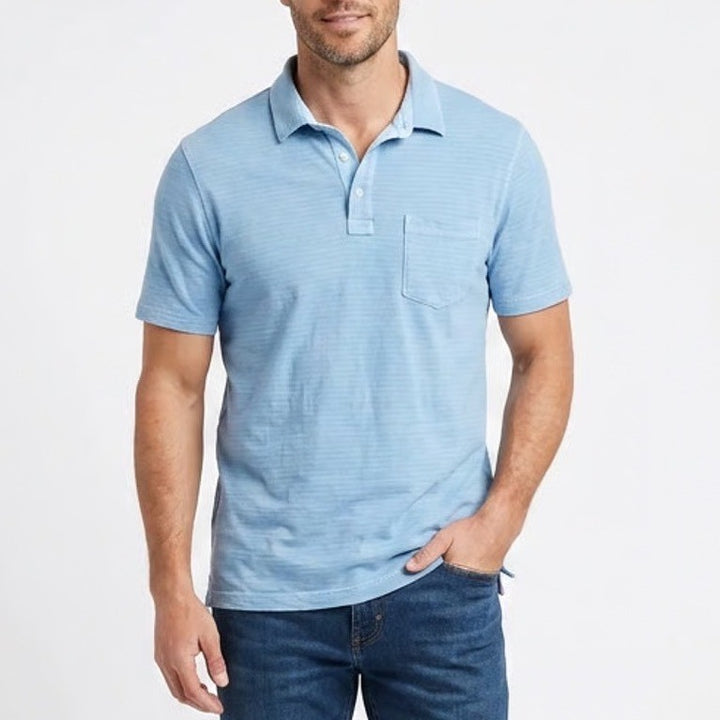 Vineyard Vines Island Polo Mens Small Light Blue Pima Cotton Short Sleeve Shirt