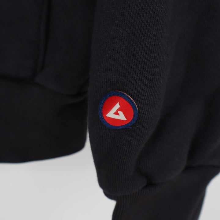 American Giant Hoodie Men Small Black Kangaroo Pocket Logo Cotton Casual Outdoor