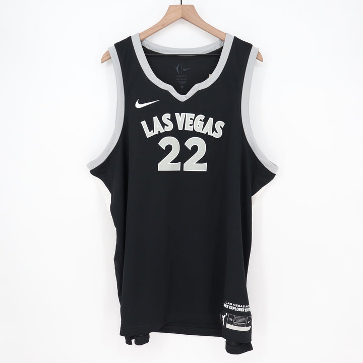 Nike Las Vegas Aces A'ja Wilson 22 Explorer Edition WNBA Jersey Black XXL