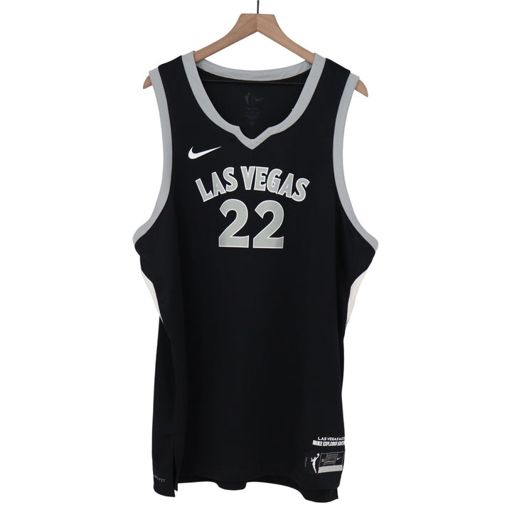 Nike WNBA Las Vegas Aces Angel Reese Explorer Edition Jersey Black XXL
