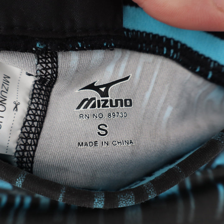 Mizuno Nighthawk Sliding Shorts Womens Small Black Teal Digital Print