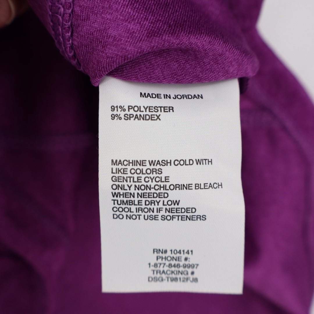 DSG Girls Movement LS 1/4 Zip Pullover Vibrant Violet Heather Size S 8-9