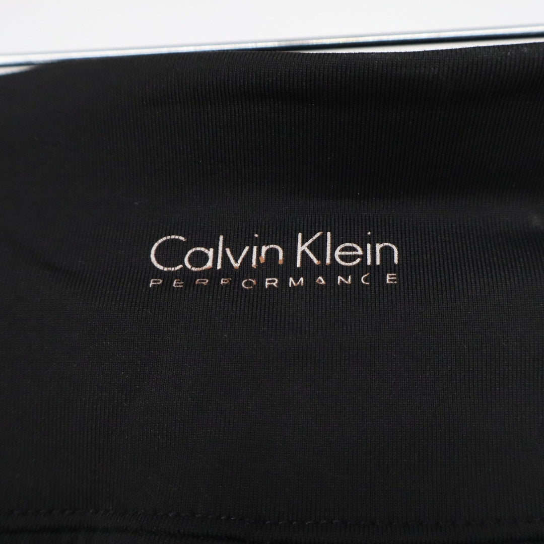 Calvin Klein Performance Womens Quick Dry Ruched Ankle Leggings Black Size M