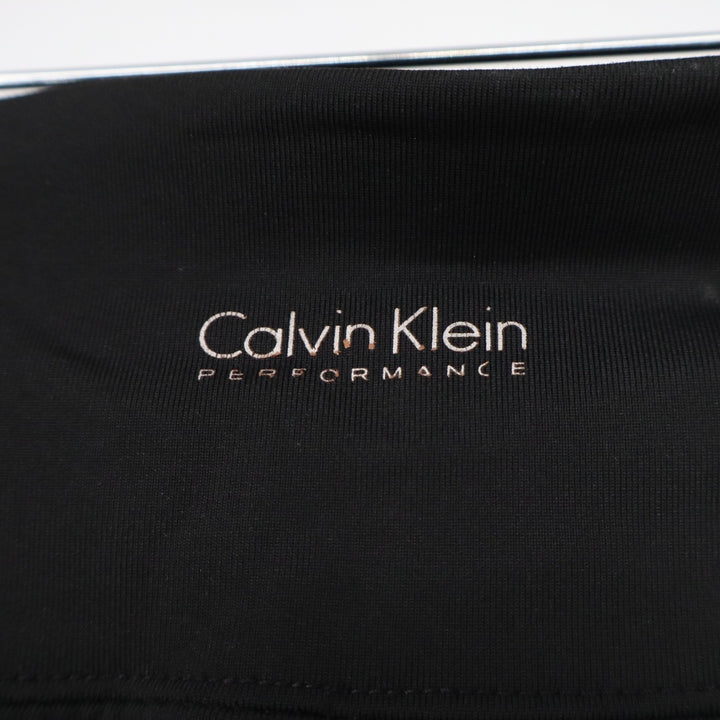 Calvin Klein Performance Womens Quick Dry Ruched Ankle Leggings Black Size M