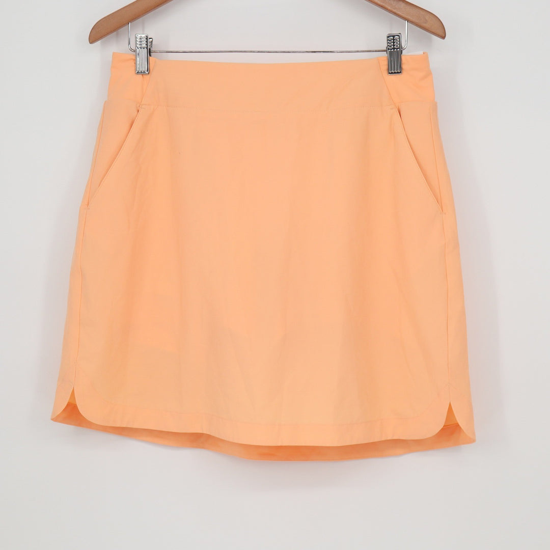 Walter Hagen Performance Golf Skort Peach Orange Womens Medium 18 Inch Length