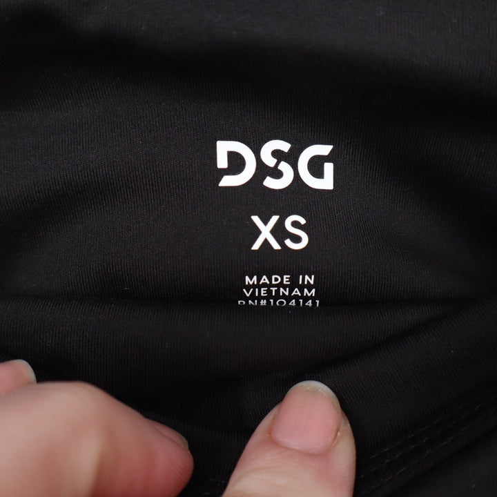 DSG Womens Momentum Full Length Tight Pure Black XS High Rise Leggings