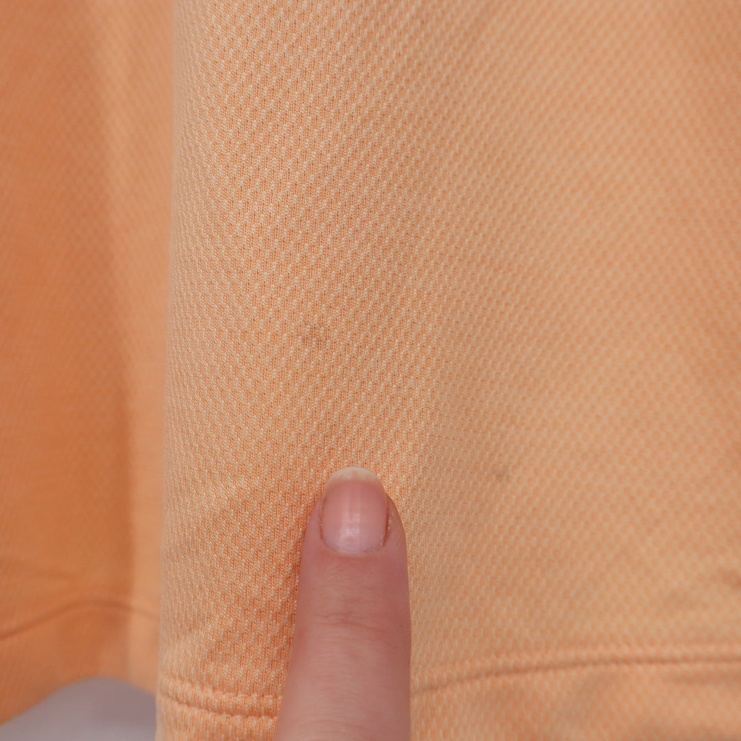 Walter Hagen Clubhouse Womens XL Peach Orange Sleeveless V-Neck Golf Polo Shirt