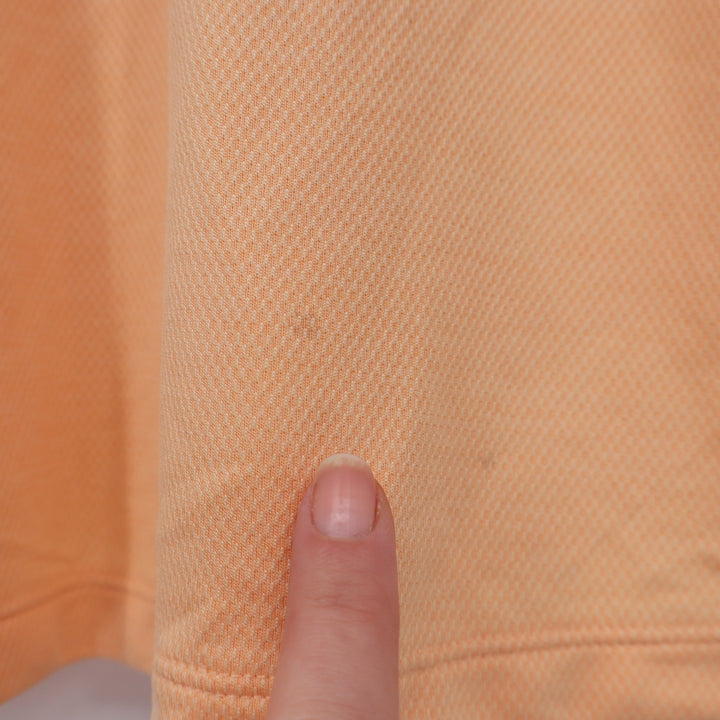 Walter Hagen Clubhouse Womens XL Peach Orange Sleeveless V-Neck Golf Polo Shirt