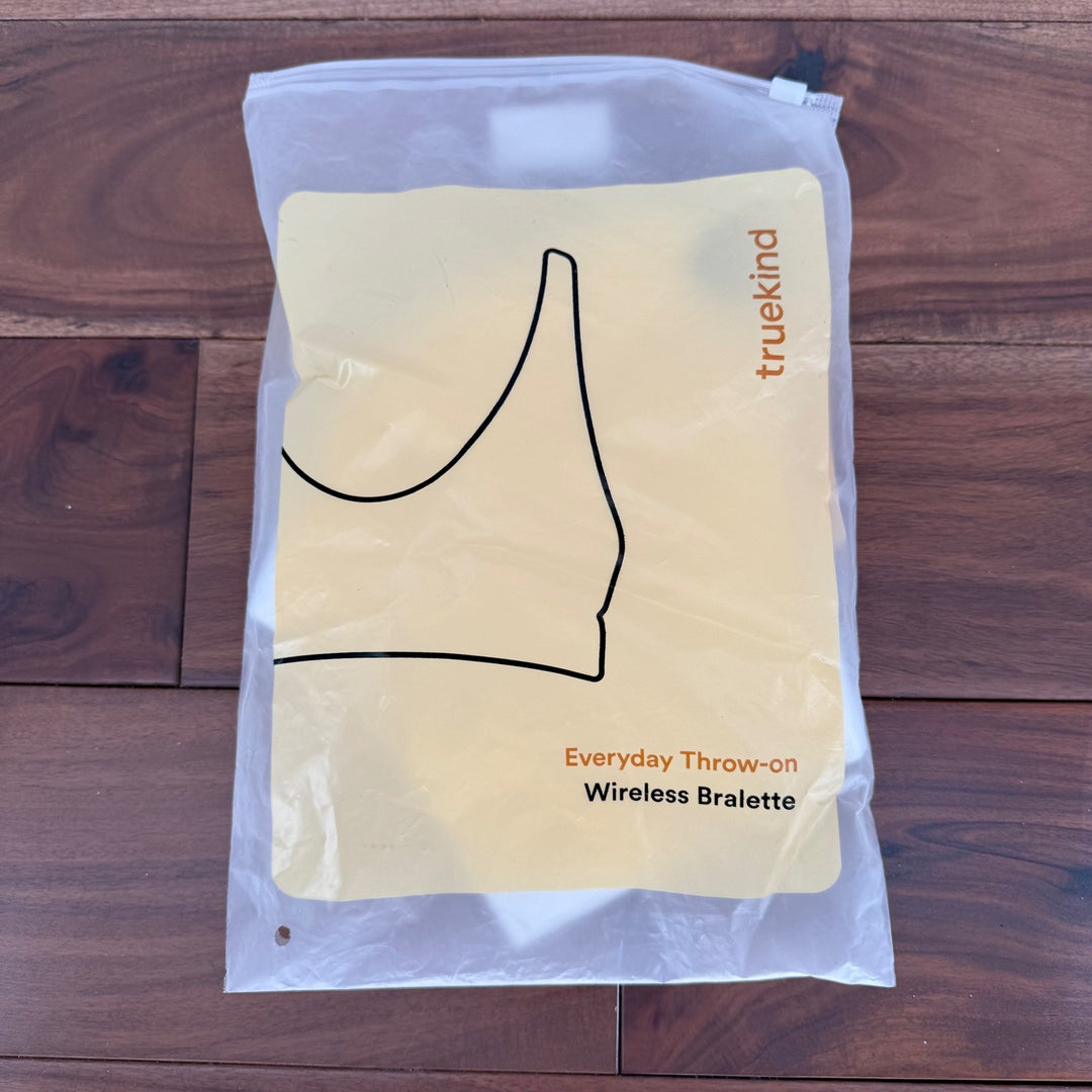 Truekind Everyday Throw-On Wireless Bralette Smoothing Bra 3XL White