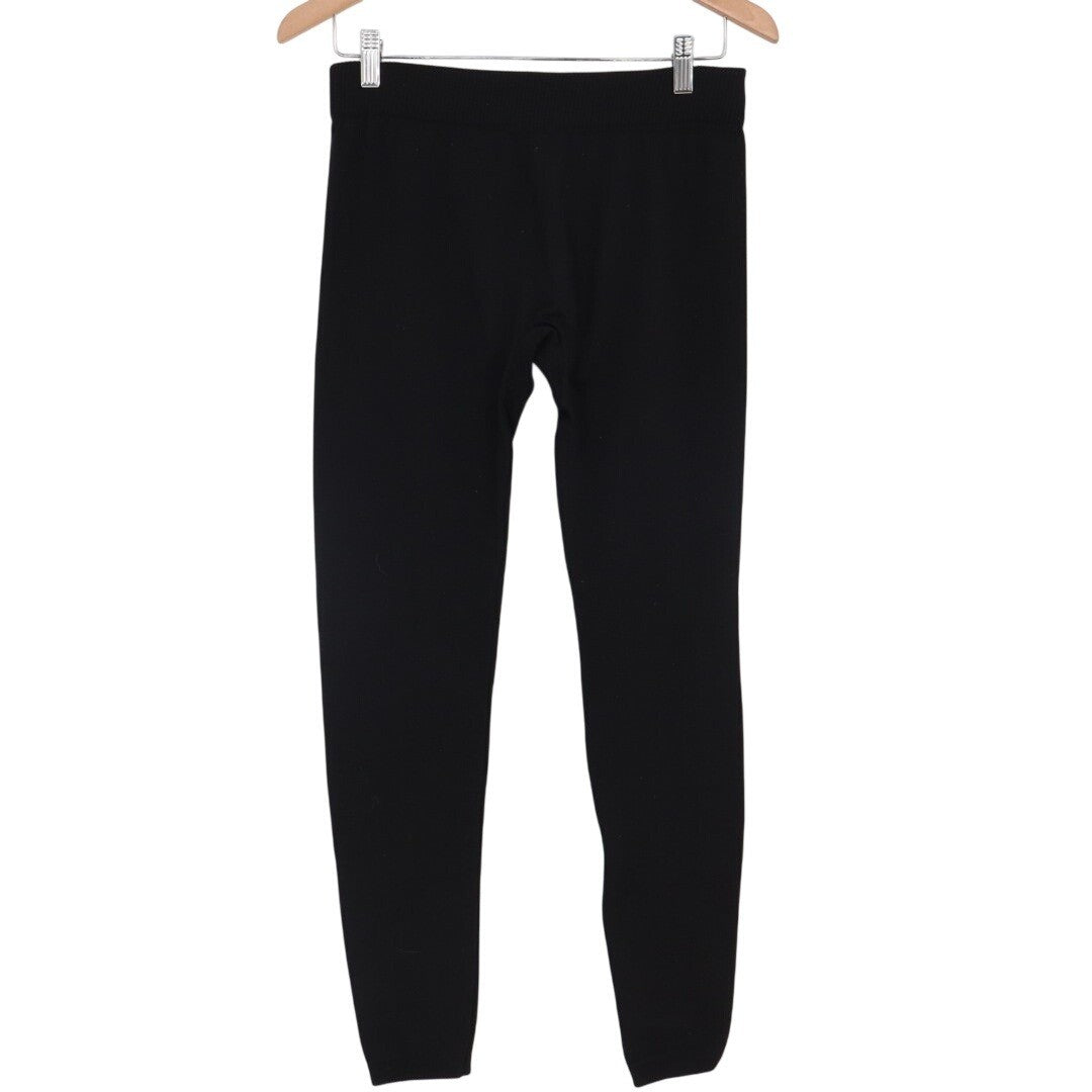 Cotton Candy Leggings Womens Large Black Elastic Waist Skinny Leg Active Wear