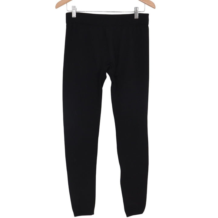 Cotton Candy Leggings Womens Large Black Elastic Waist Skinny Leg Active Wear