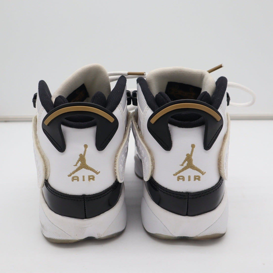 Jordan 6 Rings GS White Black Metallic Gold CW6994-100 Mens 7Y Basketball Shoes