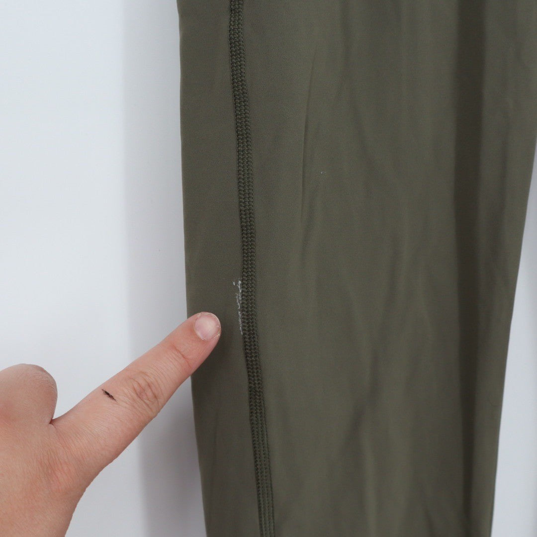 Outdoor Voices All Day Leggings Olive Green Pockets High Rise Workout Size S