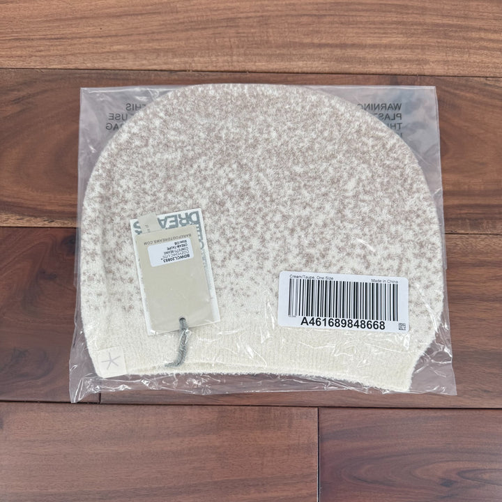 Barefoot Dreams CozyChic Lite Confetti Beanie Hat Womens OS Cream Taupe