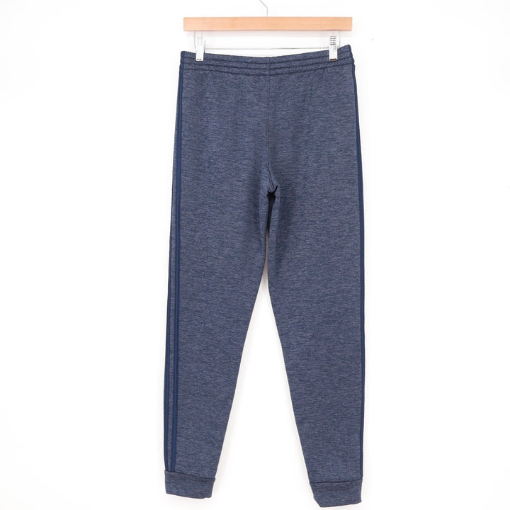Adidas Boys Navy Blue Heathered 3-Stripe Jogger Pants Size L 14/16 NFF