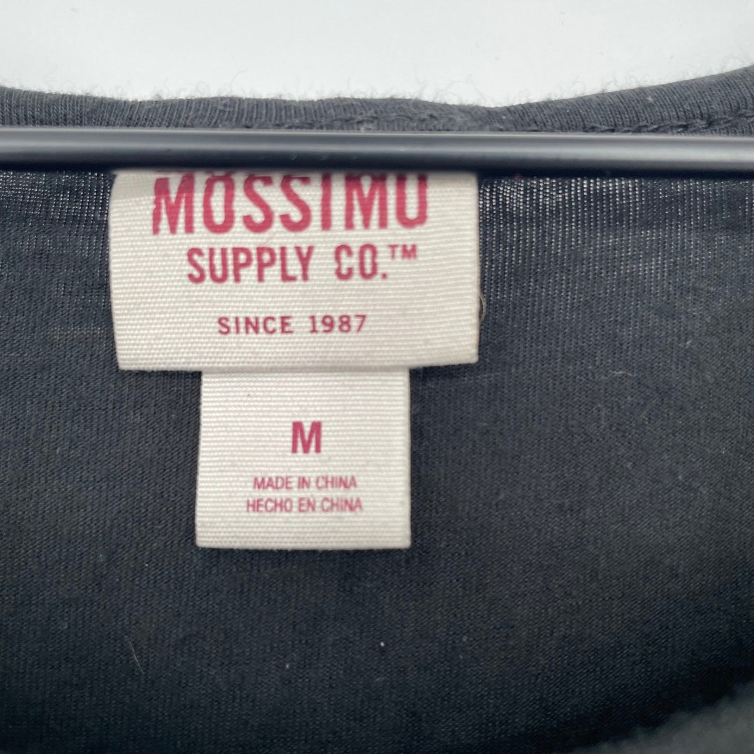 Mossimo Supply Co Black Pocket T Shirt Dress Size M Rayon Spandex Short Sleeve
