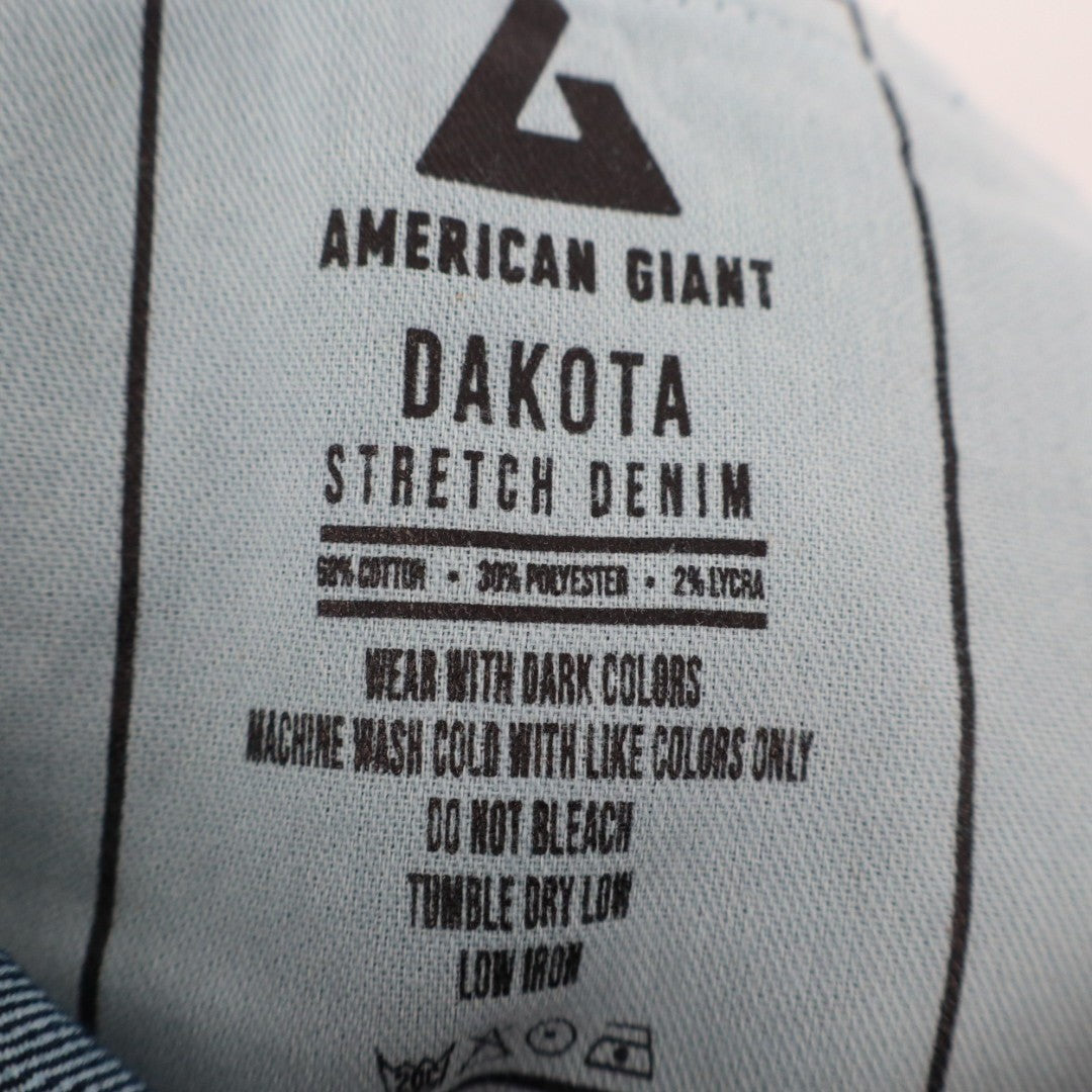 American Giant Dakota Straight Jeans Mens 34x30 Made In USA