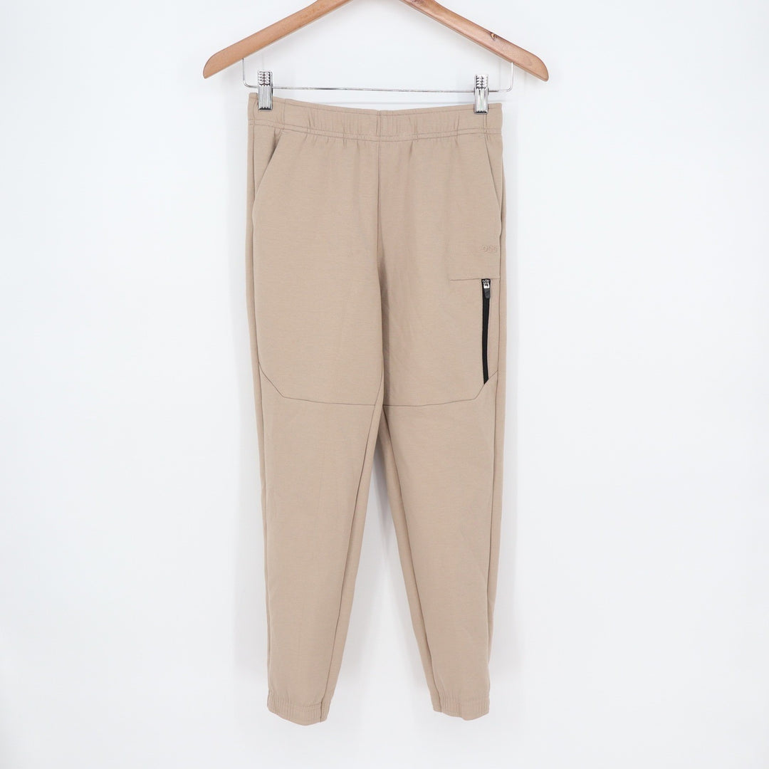 DSG Boys Sport Fleece Jogger Khaki Tan Size Medium M 10-12 Zipper Pocket