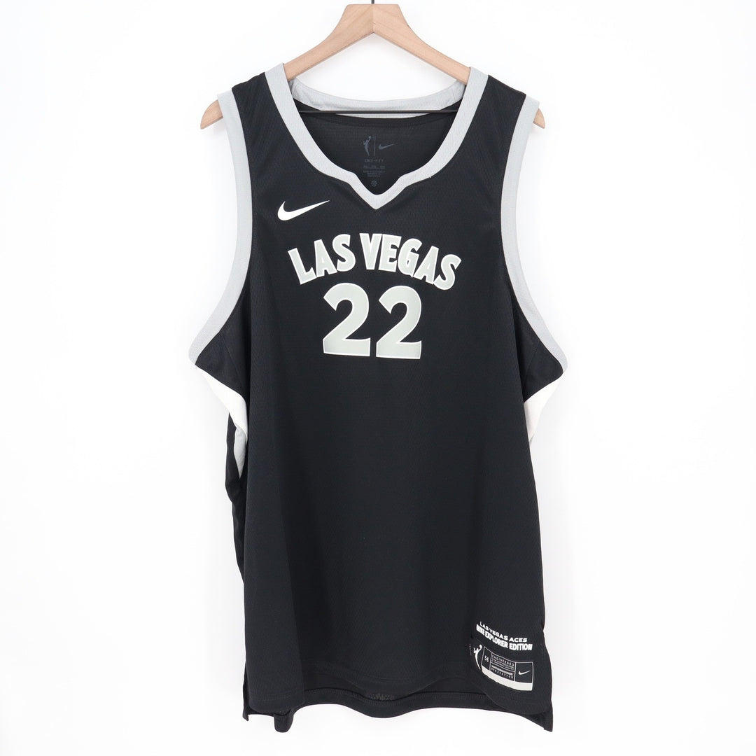 Nike Las Vegas Aces A'ja Wilson 22 WNBA Explorer Edition Jersey Black XXL