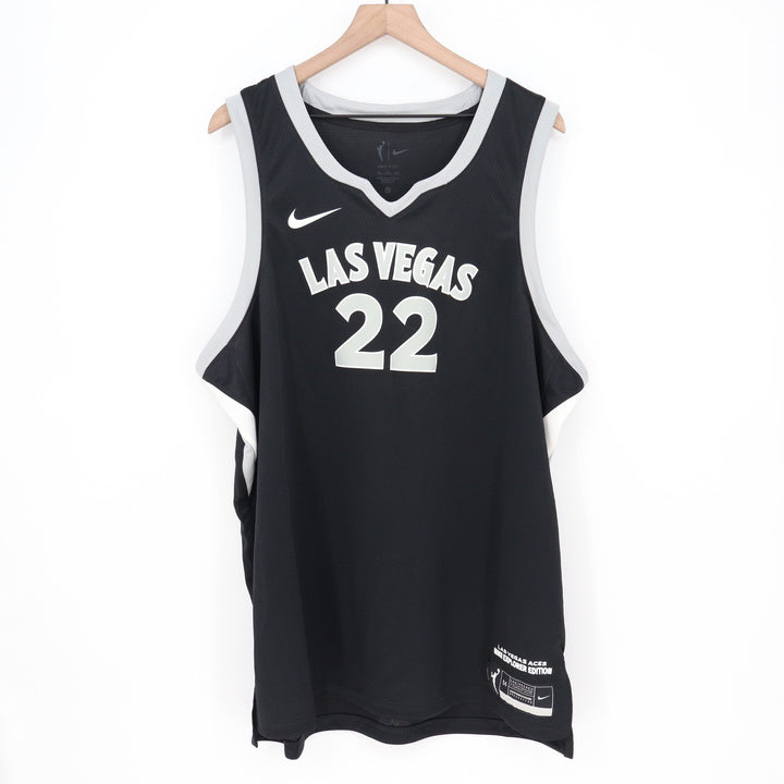 Nike Las Vegas Aces A'ja Wilson 22 WNBA Explorer Edition Jersey Black XXL
