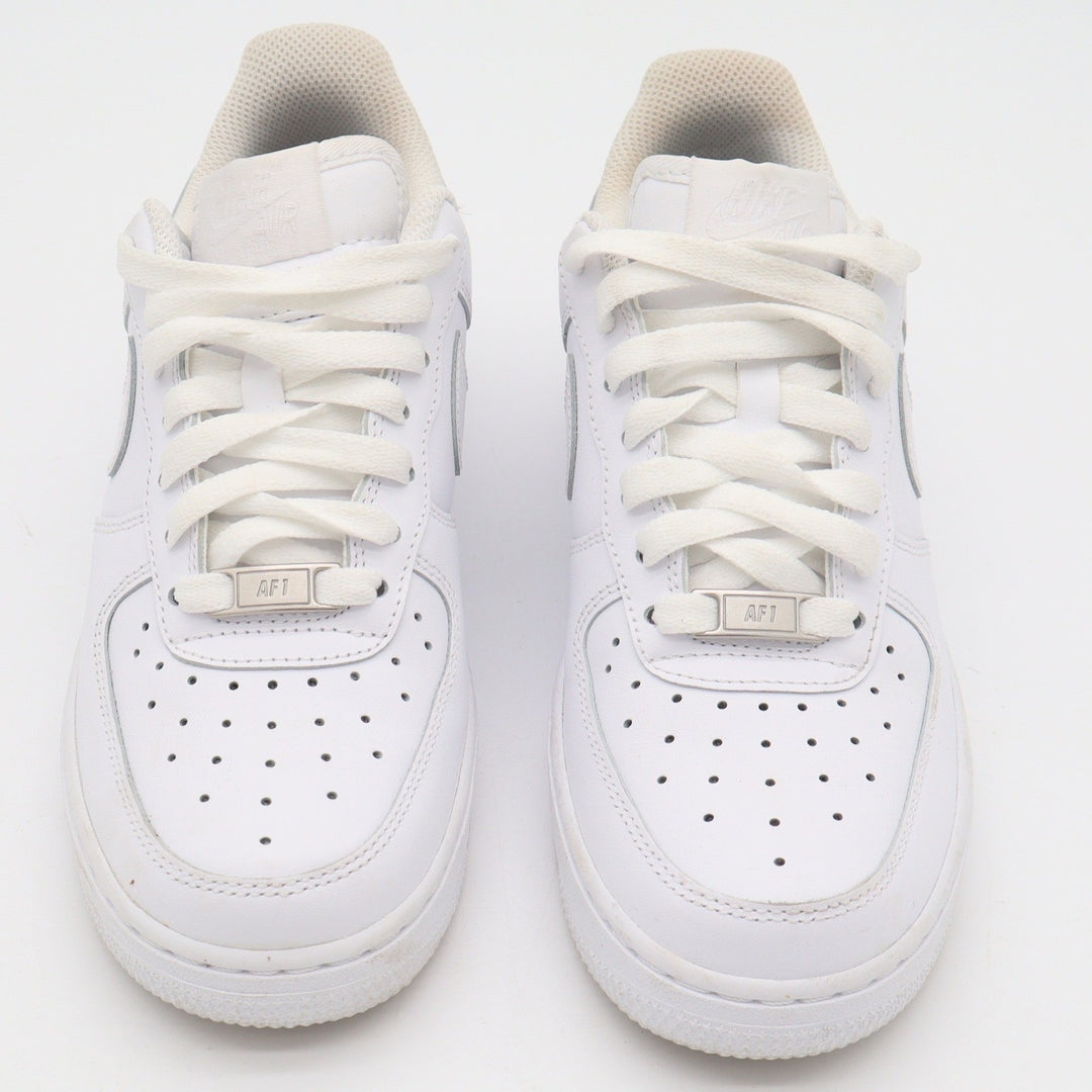 Nike Air Force 1 07 Womens 6.5 White Low Top Sneakers 315115-112 Triple White