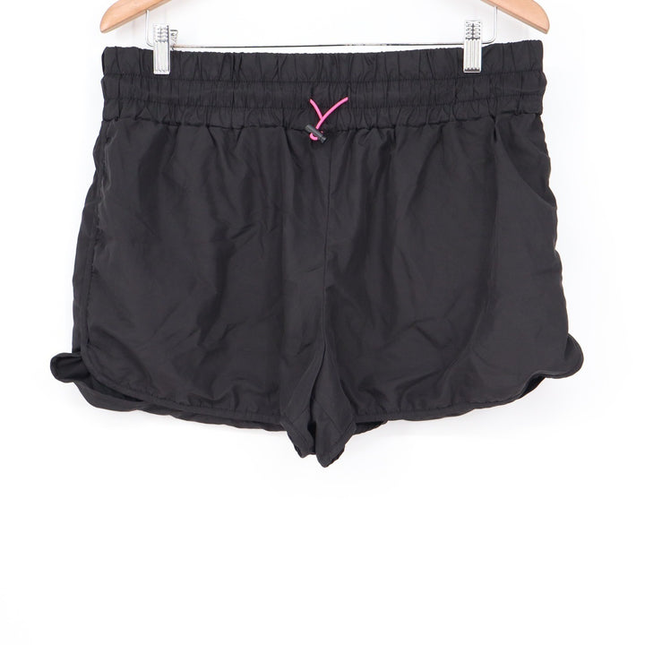 No Boundaries Black Athletic Shorts XL 15-17 Pink Drawstring Toggle Recycled