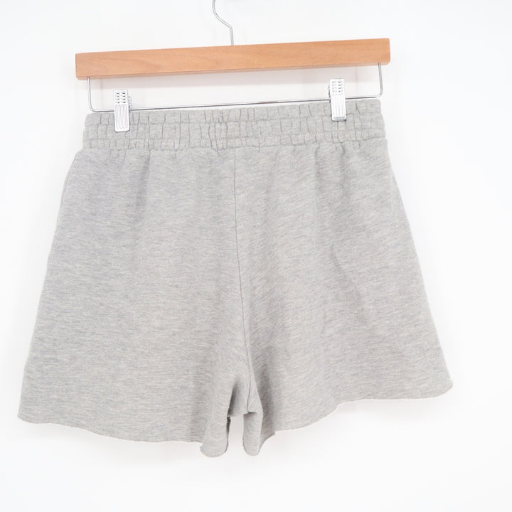 Forever 21 Sweat Shorts Womens Medium Gray Raw Hem Athleisure Good