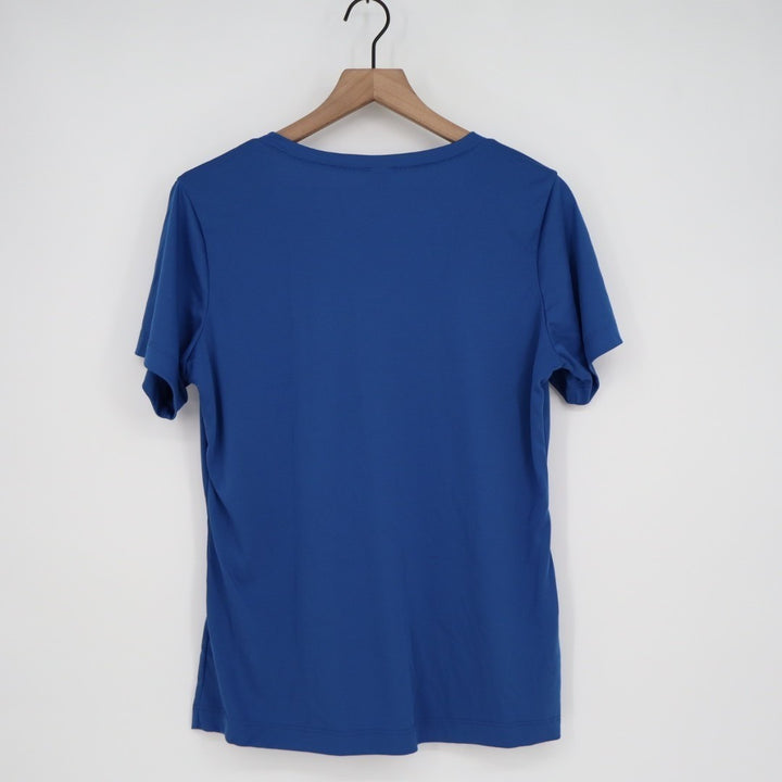 Opna T Shirt Womens Large Midnight Blue V Neck Short Sleeve Pullover Active Wear