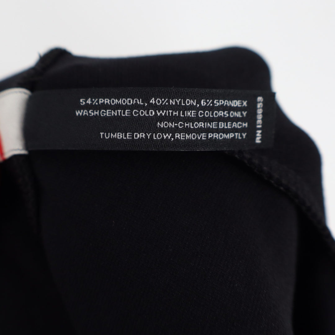 American Giant Ponte Slim Pants Womens 12 Black Stretch Mid Rise Skinny Leg