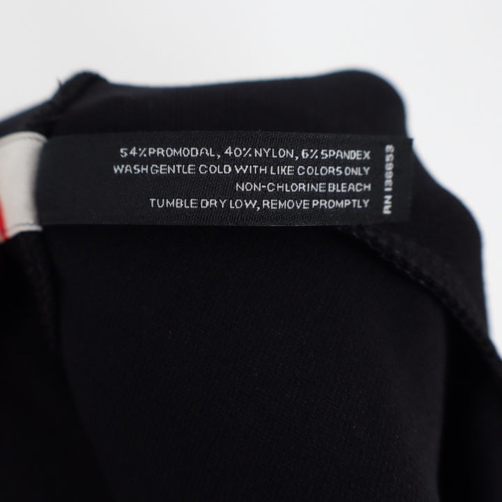 American Giant Ponte Slim Pants Womens 12 Black Stretch Mid Rise Skinny Leg