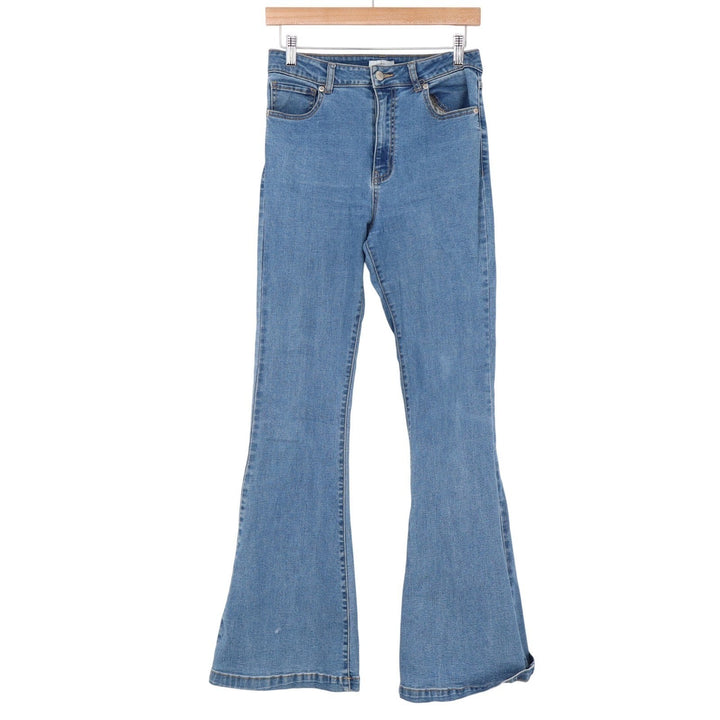 Forever 21 Jeans Womens 29 Flare Blue High Rise Stretch Denim Excellent