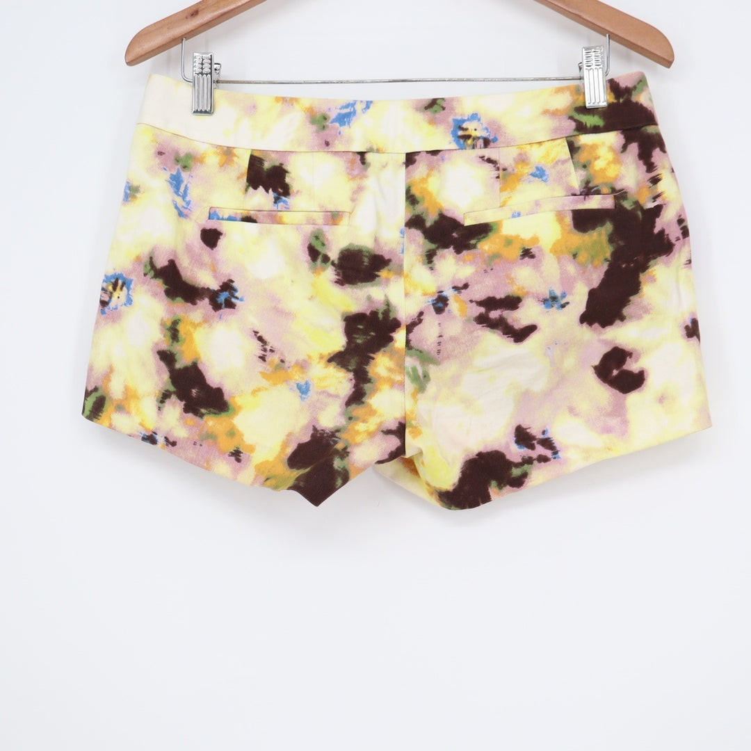 J.Crew Womens Size 4 Abstract Watercolor Tie Dye Stretch Chino Shorts
