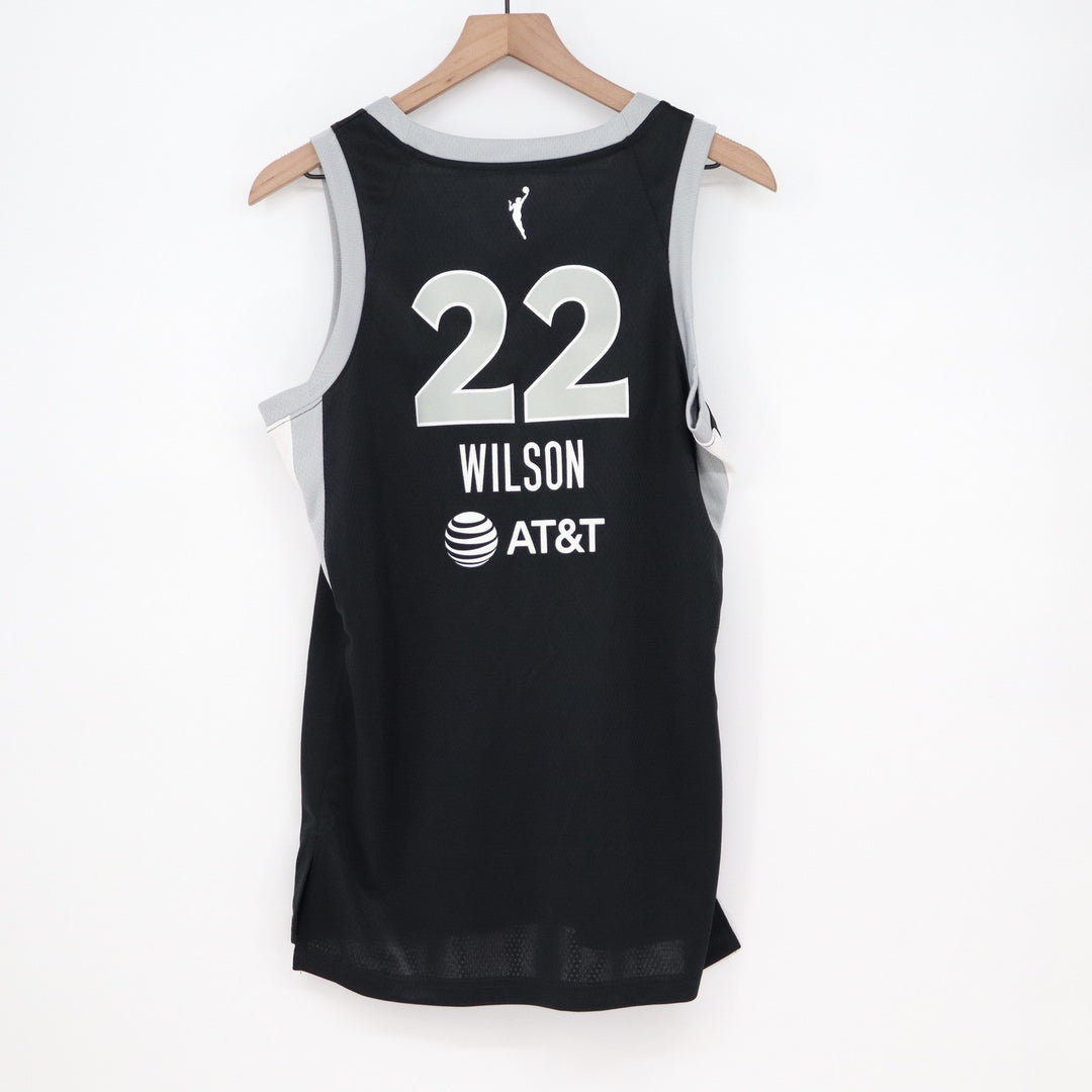 Nike Las Vegas Aces A'ja Wilson 22 Explorer Edition WNBA Jersey Black Small 40
