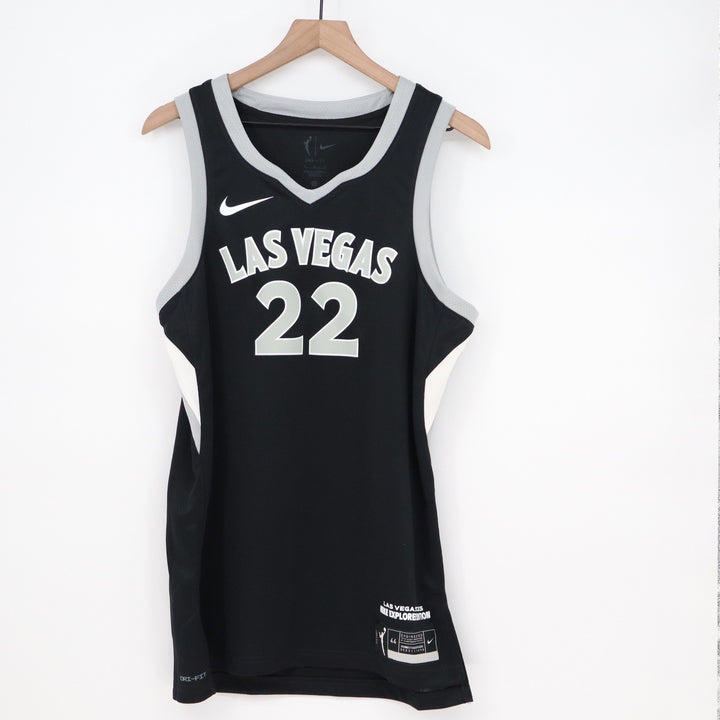 Nike A'ja Wilson Las Vegas Aces Explorer Edition Jersey Black WNBA 22 Medium