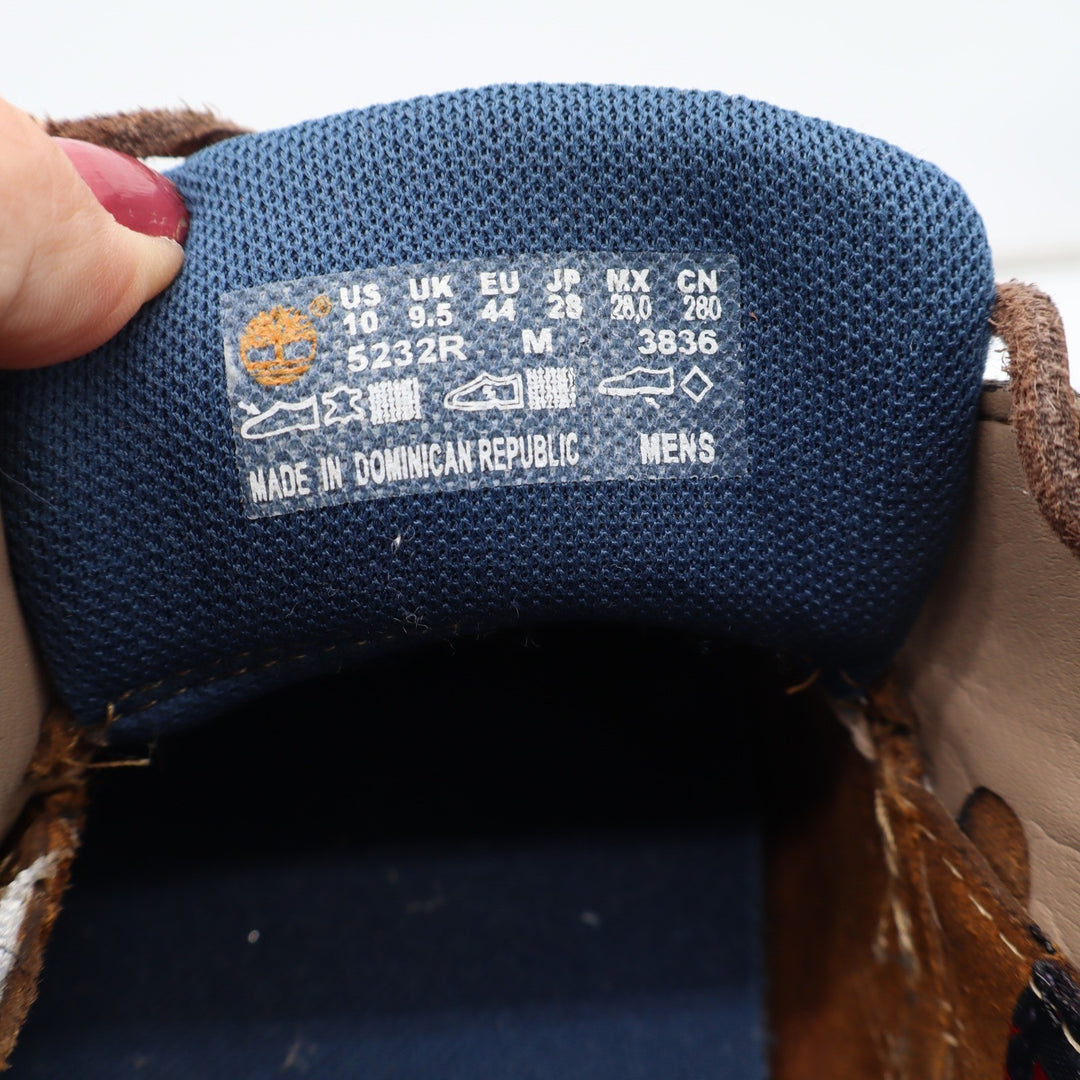 Timberland Boat Shoes Mens 10 Brown Leather Moc Toe Classic Good