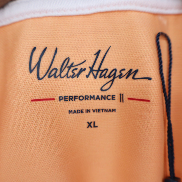 Walter Hagen Womens XL Peach Fuzz P11 Sleeveless Johnny Golf Polo Shirt