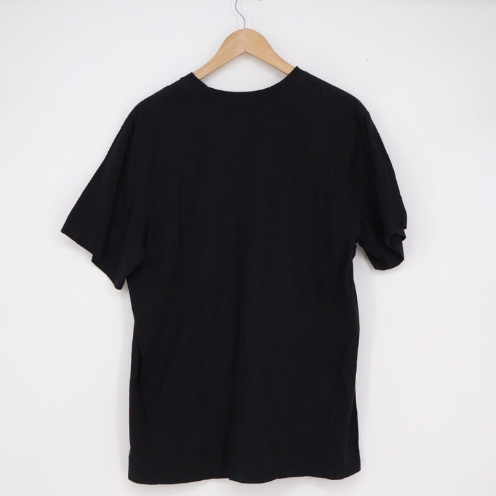 Nike Just Do It Graphic T-Shirt Mens Large Black Cotton Short Sleeve Swoosh Logo