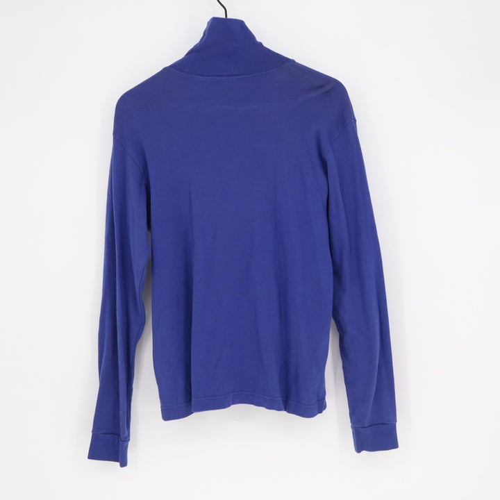 North West Blue Mens Royal Blue Cotton Stretch Turtleneck Long Sleeve Shirt M