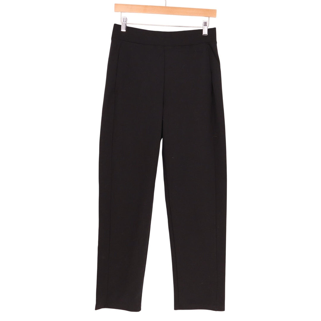 American Giant Ponte Pants Womens XS Black Cotton Slash Pockets Straight Leg