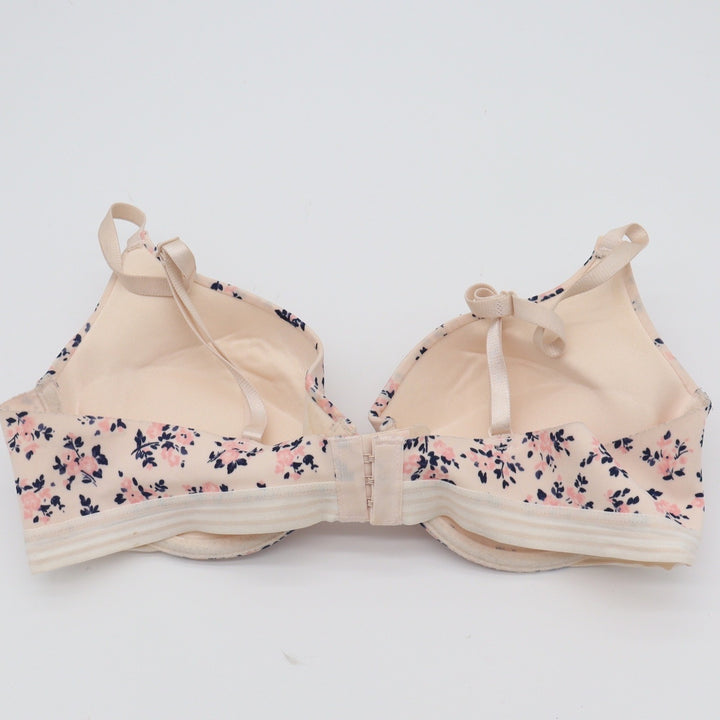 Laura Ashley Bra Womens 36C Pink Floral Underwire Padded Excellent