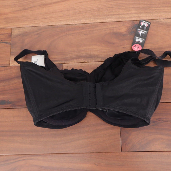 Lilyette by Bali Lily Fit Minimizer Bra Black Lace 36G LY0428