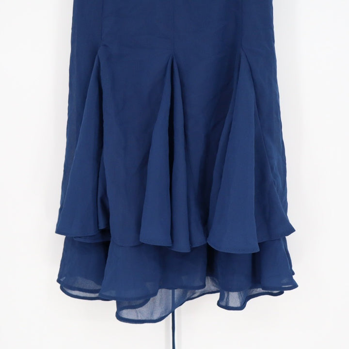 Lulus Perfected Sweetness Mini Dress Womens Small Blue Pleated Tiered Sleeveless