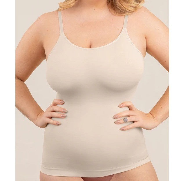Shapermint Essentials All Day Every Day Scoop Neck Cami Womens L White Shapewear