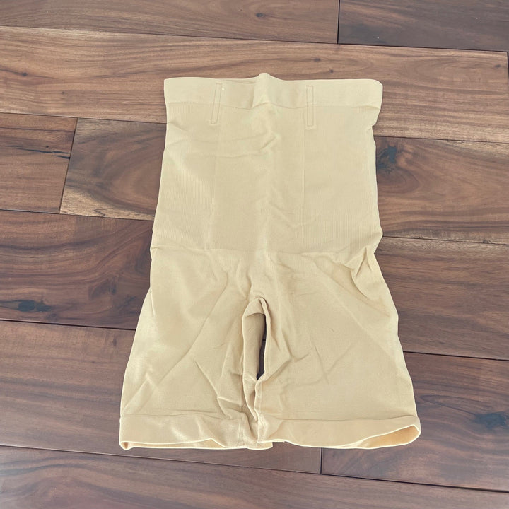 Shapermint Essentials High Waist Tummy Control Shaping Shorts Beige