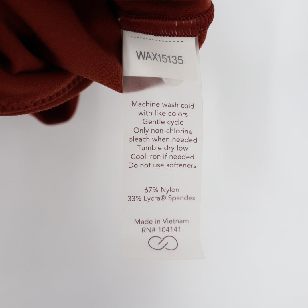 Calia Inspire Cami Bodysuit Red Brown Small New With Tags