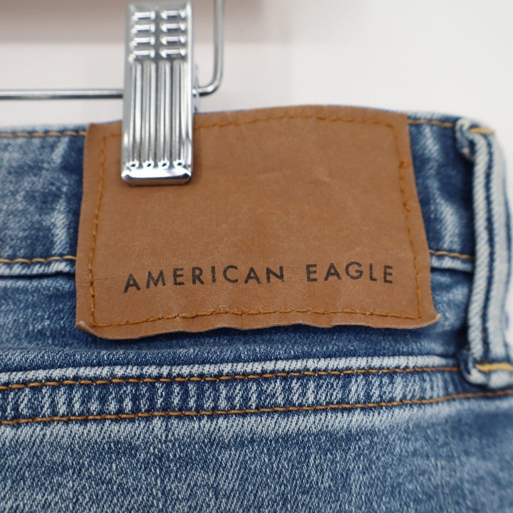 American Eagle Outfitters Skinny Jeans Mens 34x34 Blue Denim Mid Rise Zip Fly