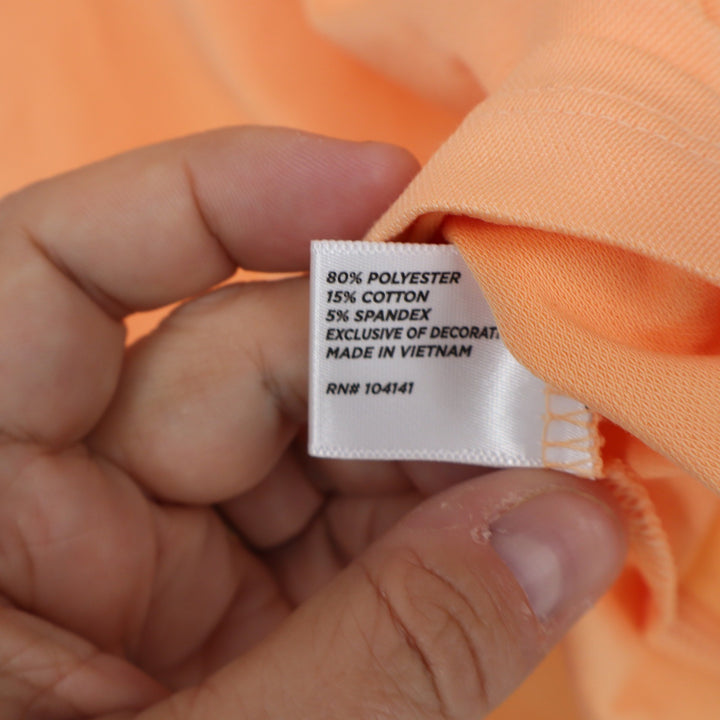 Walter Hagen Womens P11 Sleeveless Johnny Polo Shirt Peach Fuzz XS
