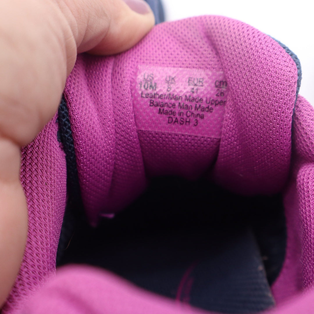 Ryka Dash 3 Womens Walking Shoes Navy Blue Pink Mesh Leather Sneakers 10M