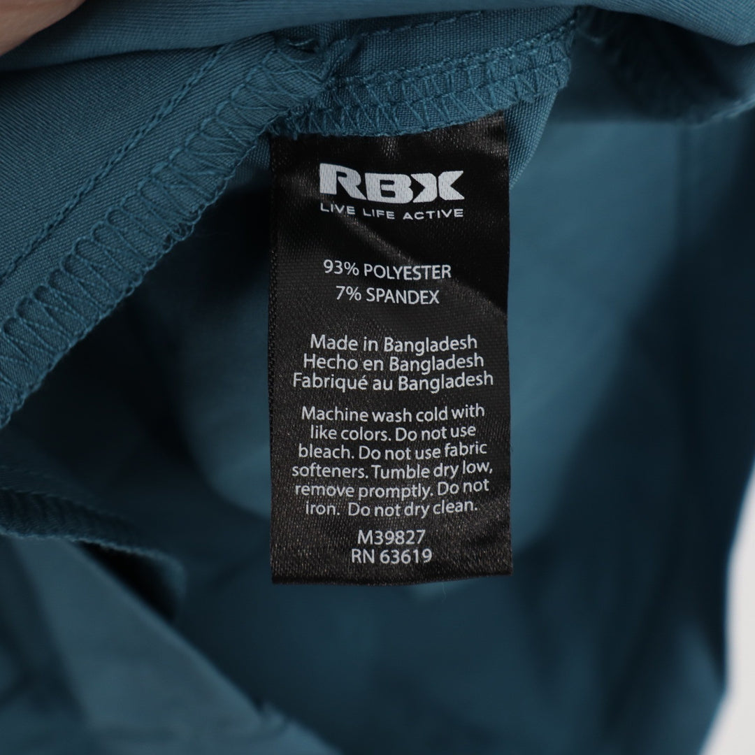 RBX Mens Performance Training Shorts Teal Navy Blue Size M 7 Inseam NWT